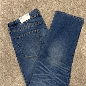 Men’s American Eagle Airflex + Ultrasoft original straight blue jeans Sz 38 x 32